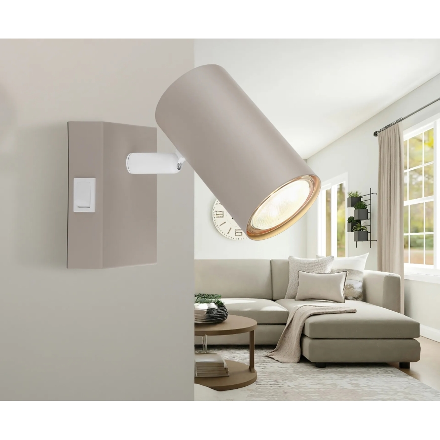 Globo - Nástenné bodové svietidlo 1xGU10/35W/230V béžová