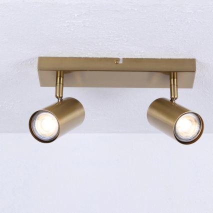Globo - Bodové svietidlo 2xGU10/35W/230V zlatá