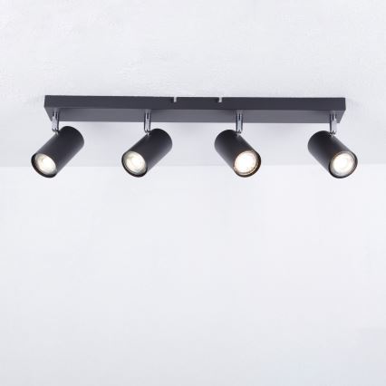 Globo - Bodové svietidlo 4xGU10/35W/230V čierna