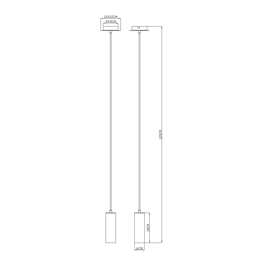 Globo - Luster na lanku 1xGU10/35W/230V čierna/mosadz