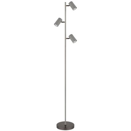 Globo - Stojacia lampa 3xGU10/5W/230V šedá