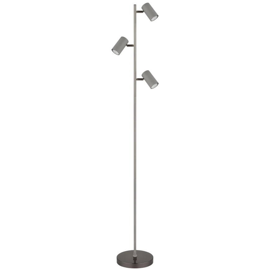 Globo - Stojacia lampa 3xGU10/5W/230V šedá