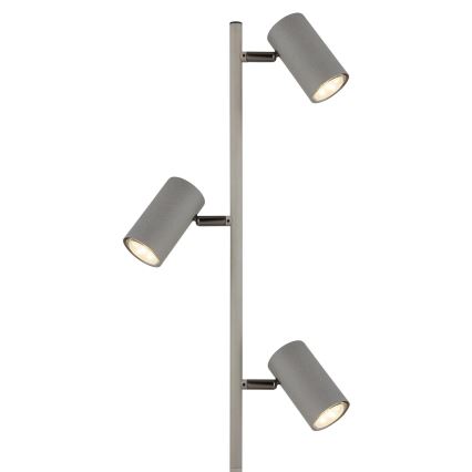 Globo - Stojacia lampa 3xGU10/5W/230V šedá