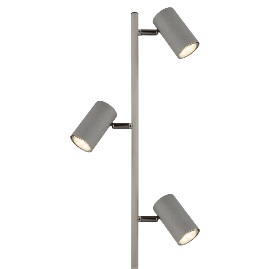 Globo - Stojacia lampa 3xGU10/5W/230V šedá