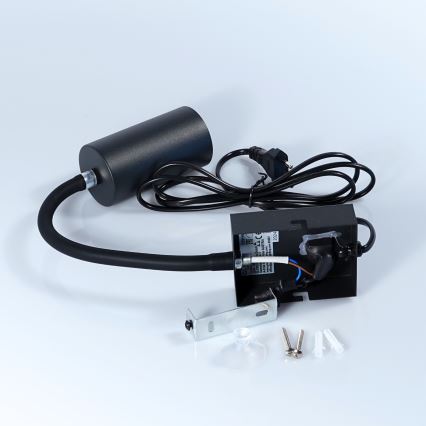 Globo - Flexibilná nástenná lampa 1xGU10/25W/230V čierna