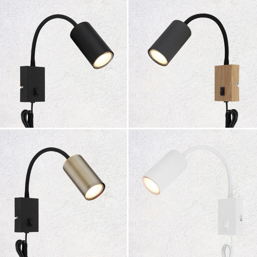 Globo - Flexibilná nástenná lampa 1xGU10/25W/230V biela