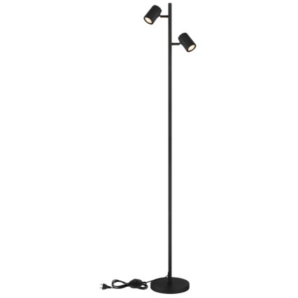Globo - Stojacia lampa 2xGU10/5W/230V čierna