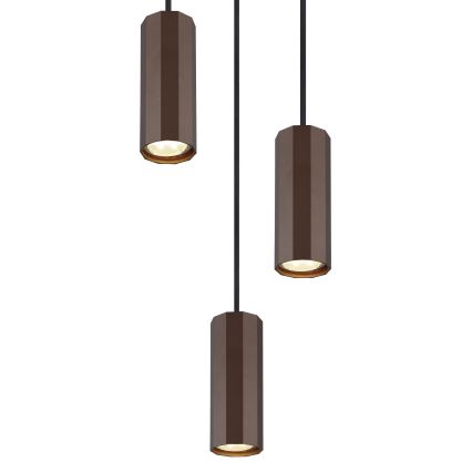 Globo - Luster na lanku 3xGU10/25W/230V hnedá