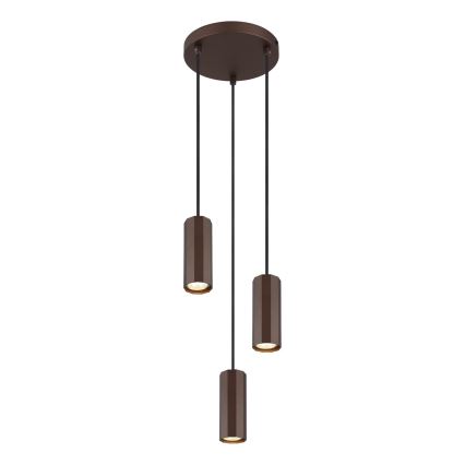 Globo - Luster na lanku 3xGU10/25W/230V hnedá