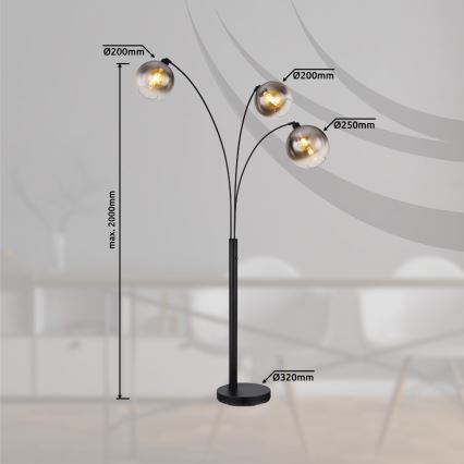Globo - Stojacia lampa 3xE27/60W/230V