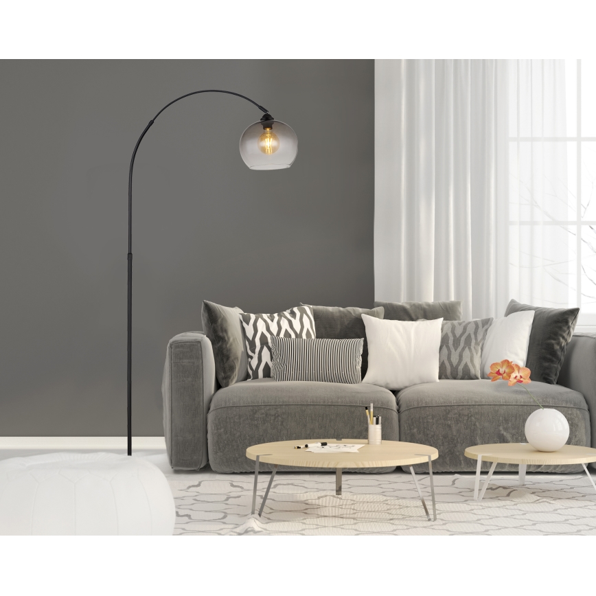 Globo - Stojacia lampa 1xE27/60W/230V čierna