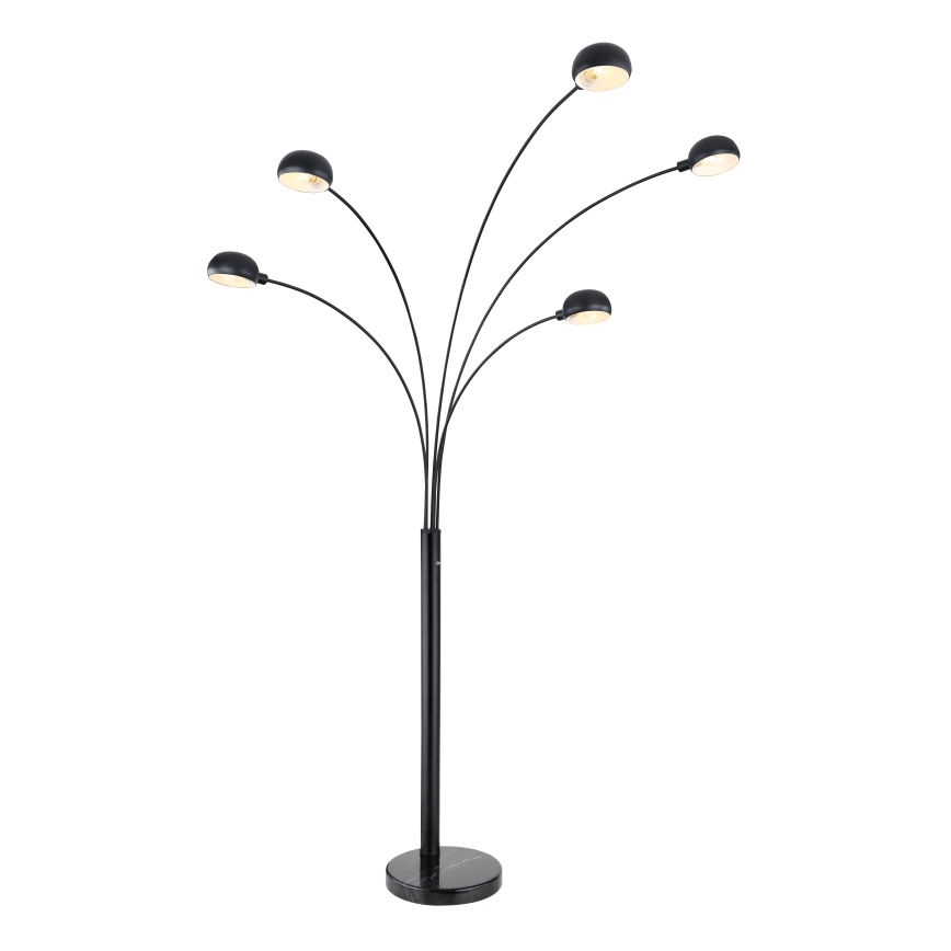 Globo - Stojacia lampa 5xE14/40W/230V čierna