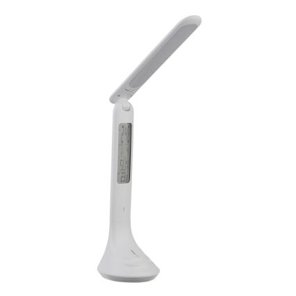 Globo - LED Stmievateľná nabíjacia stolná lampa s displejom LED/4W/230V 2200 mAh biela