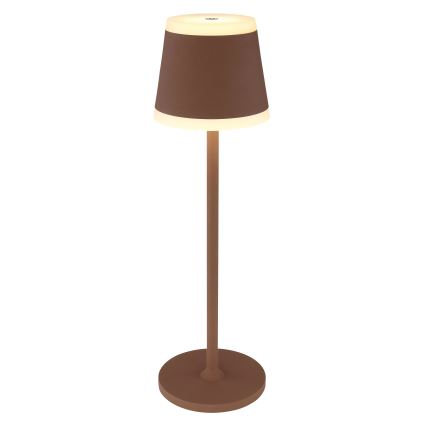 Globo - LED Stmievateľná nabíjacia dotyková stolná lampa LED/4,6W/3,7V 3000K 1800mAh hnedá IP54
