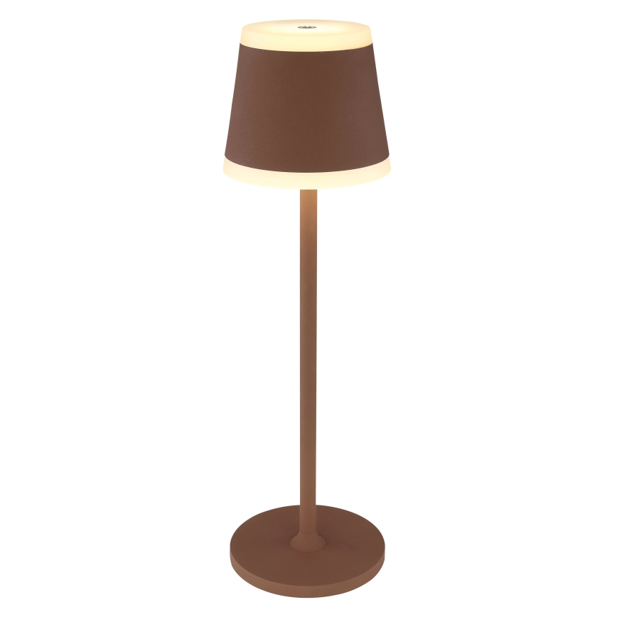 Globo - LED Stmievateľná nabíjacia dotyková stolná lampa LED/4,6W/3,7V 3000K 1800mAh hnedá IP54