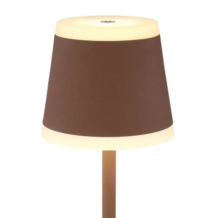 Globo - LED Stmievateľná nabíjacia dotyková stolná lampa LED/4,6W/3,7V 3000K 1800mAh hnedá IP54
