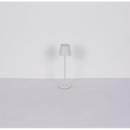 Globo - LED Stmievateľná nabíjacia dotyková stolná lampa LED/4,6W/230V 1800 mAh USB IP54 biela