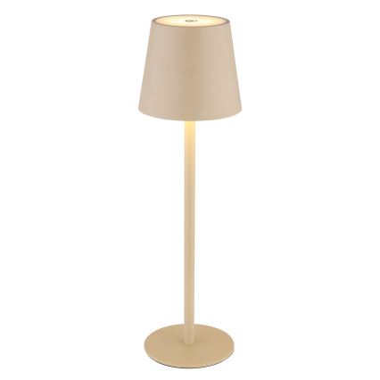 Globo - LED Stmievateľná dotyková vonkajšia lampa LED/3W/3,7V IP44 1800 mAh USB béžová