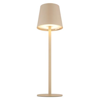 Globo - LED Stmievateľná dotyková vonkajšia lampa LED/3W/3,7V IP44 1800 mAh USB béžová