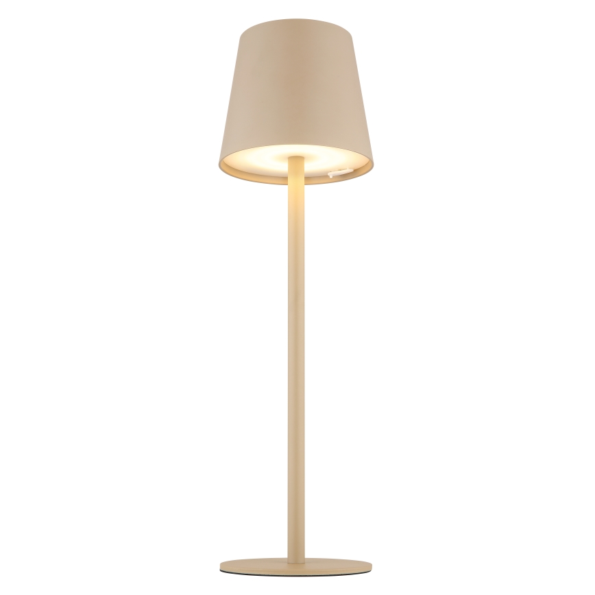 Globo - LED Stmievateľná dotyková vonkajšia lampa LED/3W/3,7V IP44 1800 mAh USB béžová
