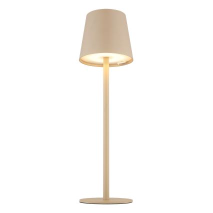 Globo - LED Stmievateľná dotyková vonkajšia lampa LED/3W/3,7V IP44 1800 mAh USB béžová