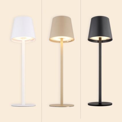 Globo - LED Stmievateľná dotyková vonkajšia lampa LED/3W/3,7V IP44 1800 mAh USB béžová