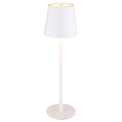 Globo - LED Stmievateľná dotyková vonkajšia lampa LED/3W/3,7V IP44 1800 mAh USB biela