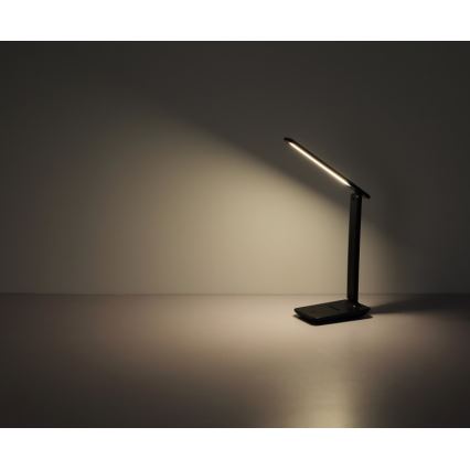 Globo - LED Dotyková stmievateľná nabíjacia stolná lampa LED/5W/5V 2700/4000/6500K 1800 mAh čierna