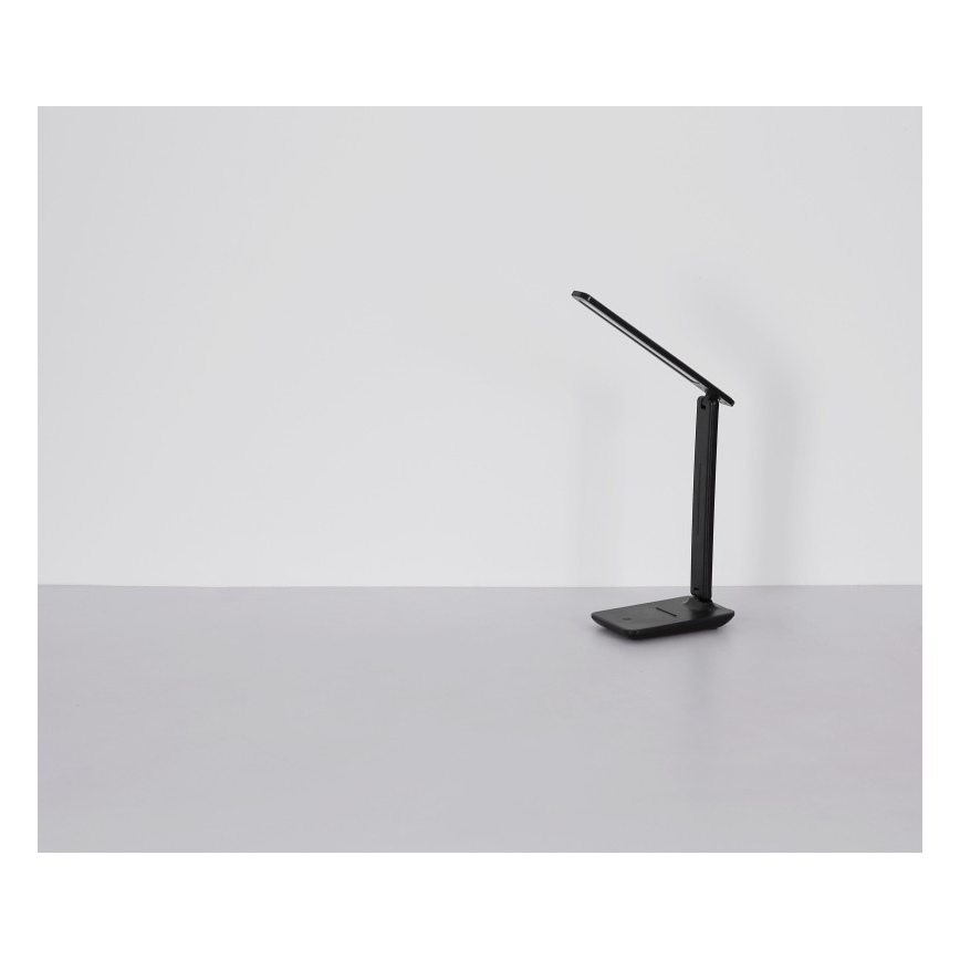 Globo - LED Dotyková stmievateľná nabíjacia stolná lampa LED/5W/5V 2700/4000/6500K 1800 mAh čierna