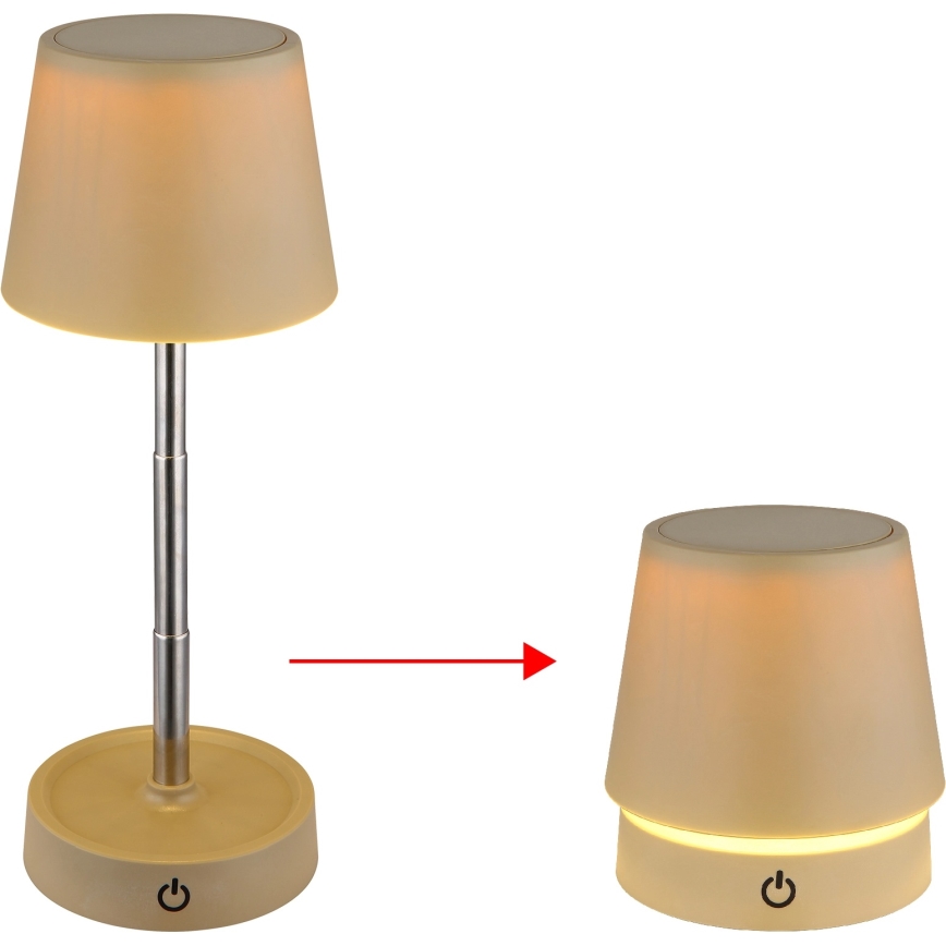 Globo - LED stmievateľná dotyková nabíjateľná stolová lampa LED/1,2W/3V 1200 mAh