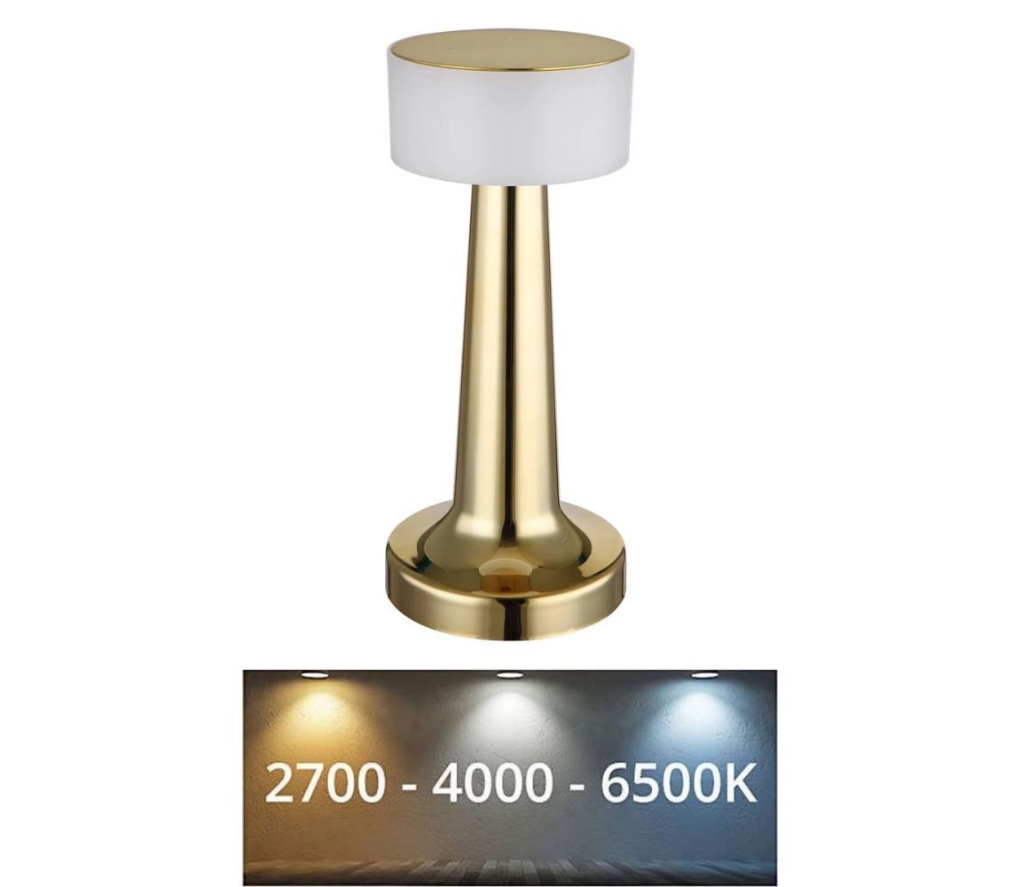 Globo Globo 58447M - LED Stmievateľná dotyková stolná lampa ANGELIKA LED/1W/3,7V zlatá 