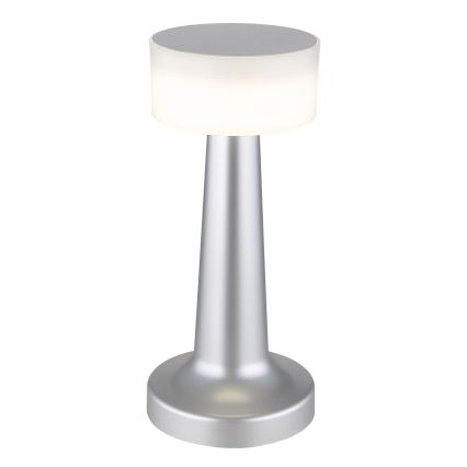 Globo - LED Stmievateľná dotyková stolná lampa LED/1W/3,7V 2700K/4000K/6500K 800 mAh USB matný chróm