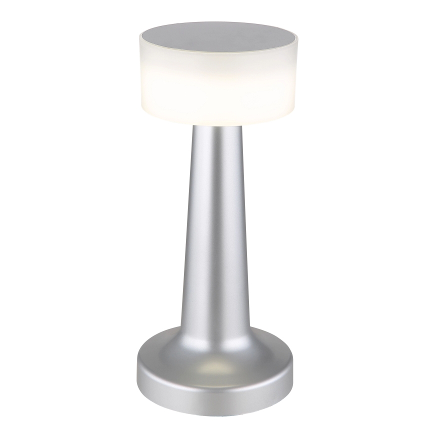 Globo - LED Stmievateľná dotyková stolná lampa LED/1W/3,7V 2700K/4000K/6500K 800 mAh USB matný chróm
