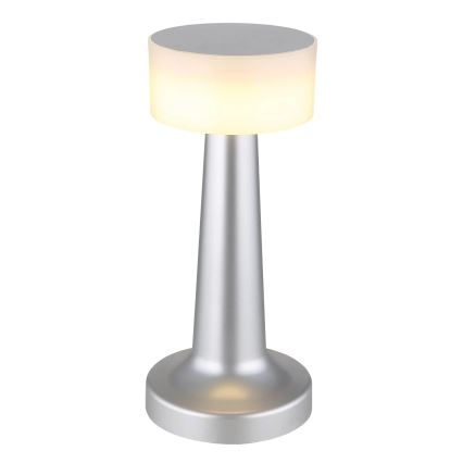 Globo - LED Stmievateľná dotyková stolná lampa LED/1W/3,7V 2700K/4000K/6500K 800 mAh USB matný chróm