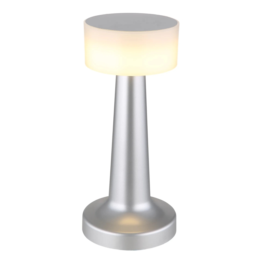 Globo - LED Stmievateľná dotyková stolná lampa LED/1W/3,7V 2700K/4000K/6500K 800 mAh USB matný chróm