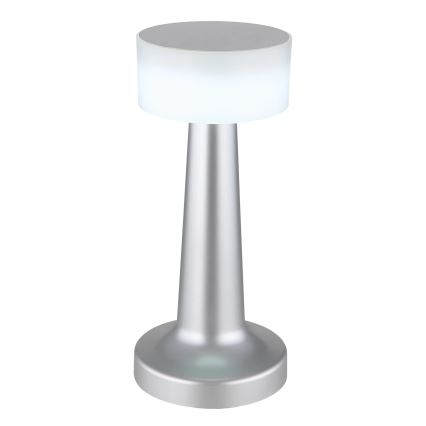 Globo - LED Stmievateľná dotyková stolná lampa LED/1W/3,7V 2700K/4000K/6500K 800 mAh USB matný chróm