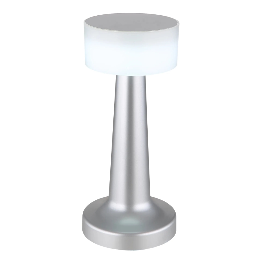Globo - LED Stmievateľná dotyková stolná lampa LED/1W/3,7V 2700K/4000K/6500K 800 mAh USB matný chróm