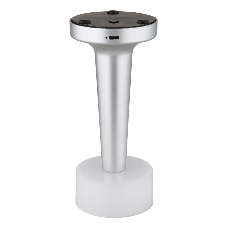 Globo - LED Stmievateľná dotyková stolná lampa LED/1W/3,7V 2700K/4000K/6500K 800 mAh USB matný chróm