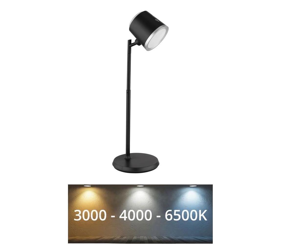 Globo Globo 58454B - LED stmievateľná dotyková stolná lampa MEEYA LED/6W/3,7V čierna 