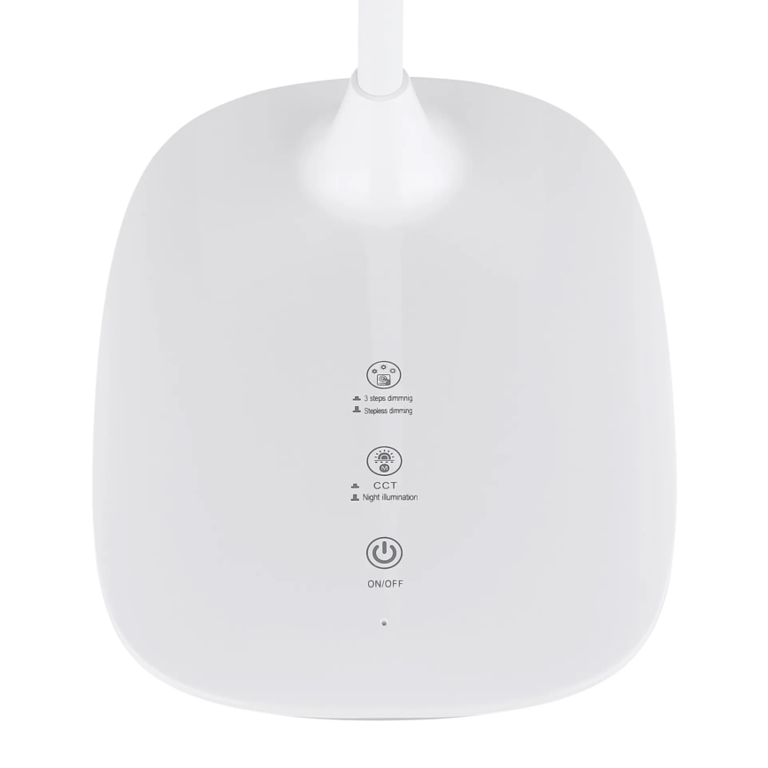 Globo - LED Stmievateľná dotyková stolná lampa LED/9W/230V 3000K/4000K/6500K CRI 90 biela