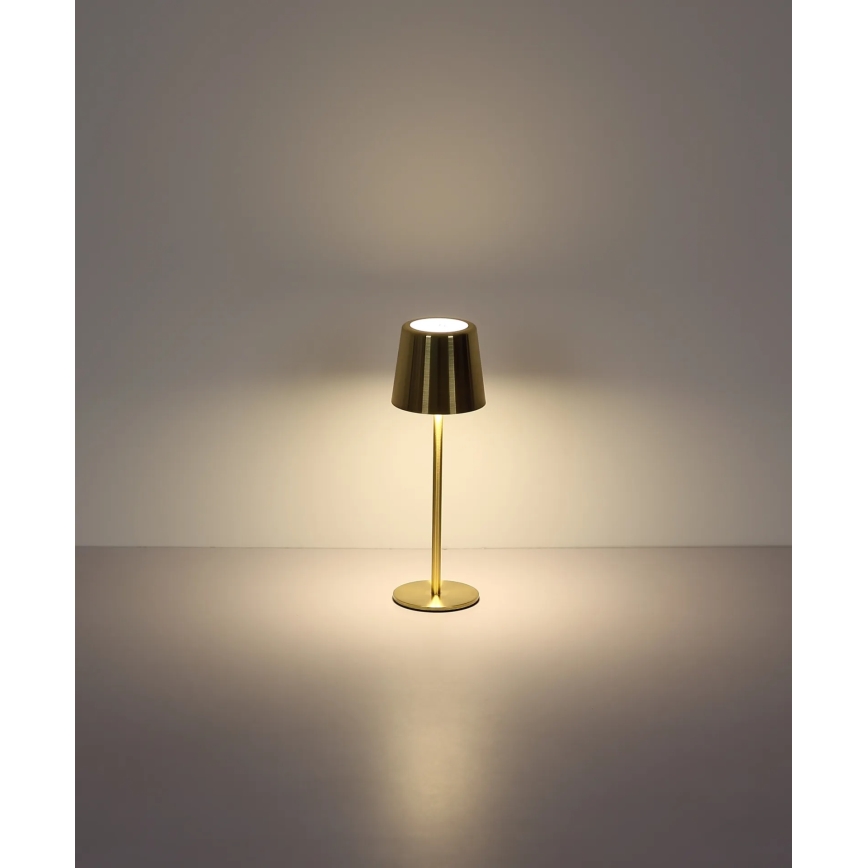 Globo - LED Stmievateľná dotyková nabíjateľná stolná lampa LED/2W/3,7V 3000/4000/6000K 2200 mAh zlatá