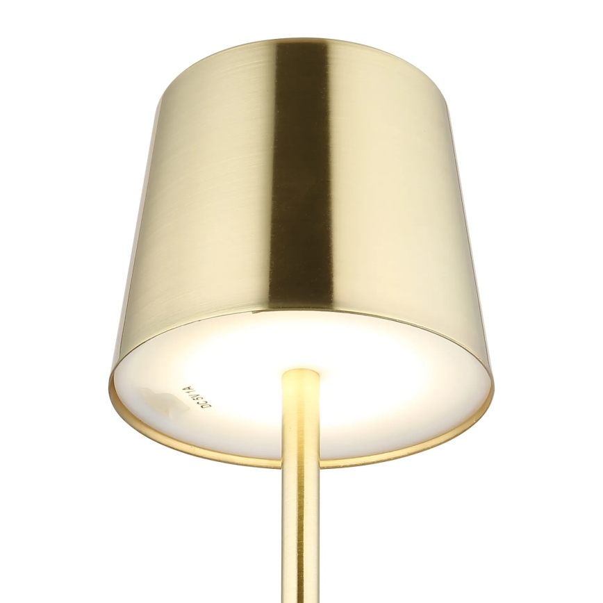 Globo - LED Stmievateľná dotyková nabíjateľná stolná lampa LED/2W/3,7V 3000/4000/6000K 2200 mAh zlatá