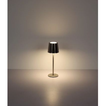 Globo - LED stmievateľná dotyková nabíjateľná stolná lampa LED/2W/3,7V 3000/4000/6000K 2200 mAh lesklý chróm