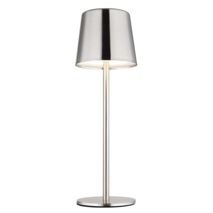 Globo - LED stmievateľná dotyková nabíjateľná stolná lampa LED/2W/3,7V 3000/4000/6000K 2200 mAh lesklý chróm