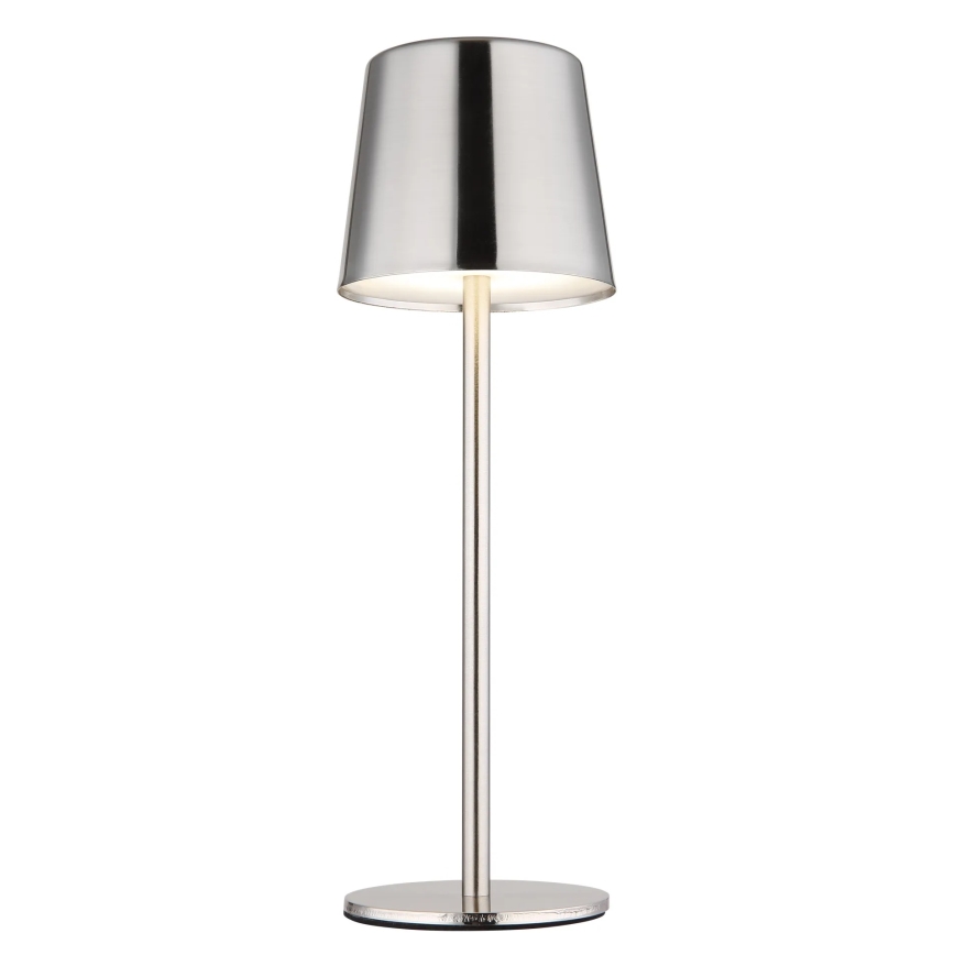 Globo - LED stmievateľná dotyková nabíjateľná stolná lampa LED/2W/3,7V 3000/4000/6000K 2200 mAh lesklý chróm