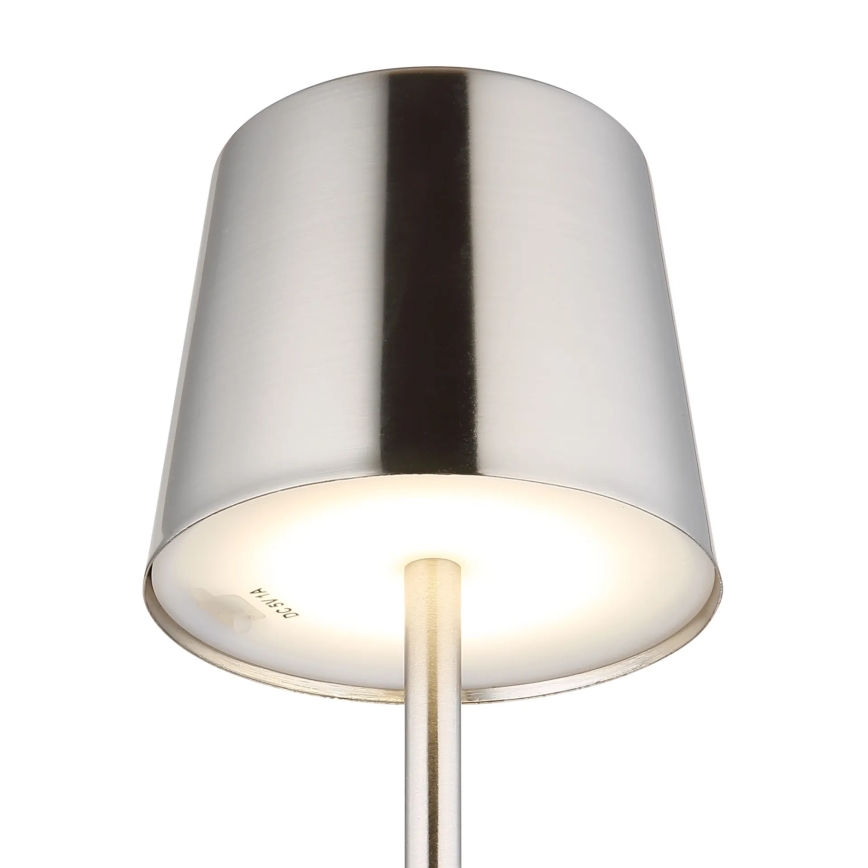 Globo - LED stmievateľná dotyková nabíjateľná stolná lampa LED/2W/3,7V 3000/4000/6000K 2200 mAh lesklý chróm