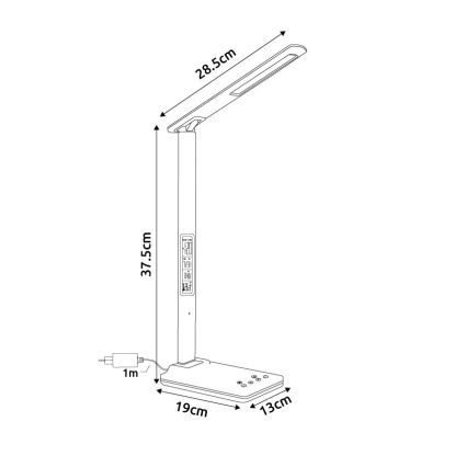 Globo - LED Stmievateľná dotyková stolová lampa LED/5W/230V 3000/4500/7000K