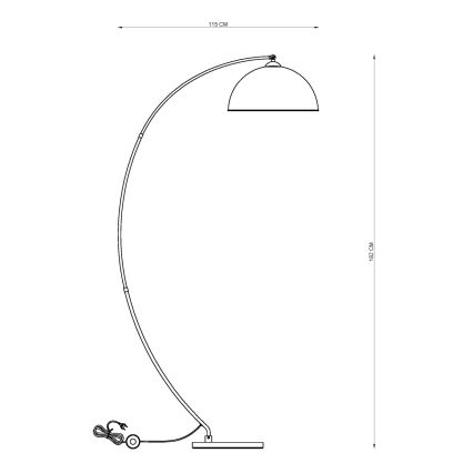Globo - Stojacia lampa 1xE27/60W/230V