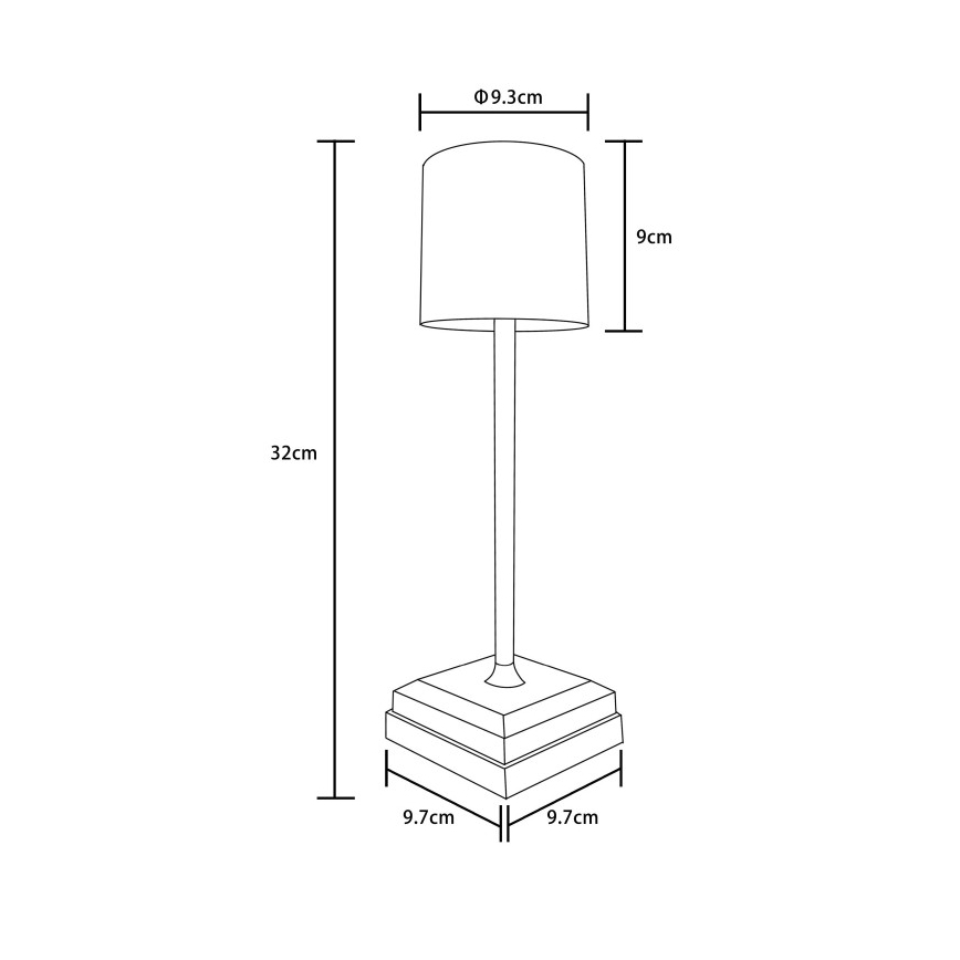 Globo - LED Stmievateľná dotyková nabíjacia stolová lampa LED/1,5W/5V 2200 mAh béžová