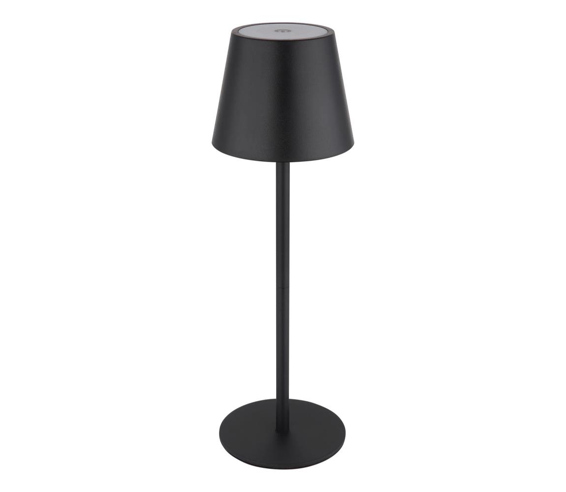Globo 58488B - LED stmievateľná dotyková nabíjateľná vonkajšia stolová lampa 3v1 VANNIE I LED/3W/5V IP54 čierna 58488B
